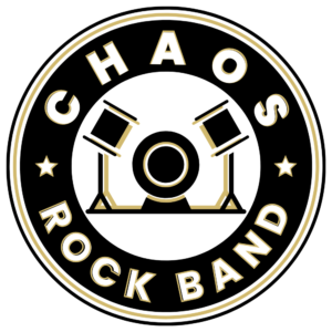 CHAOS Rock Band logo for kids music camp and band performance program
